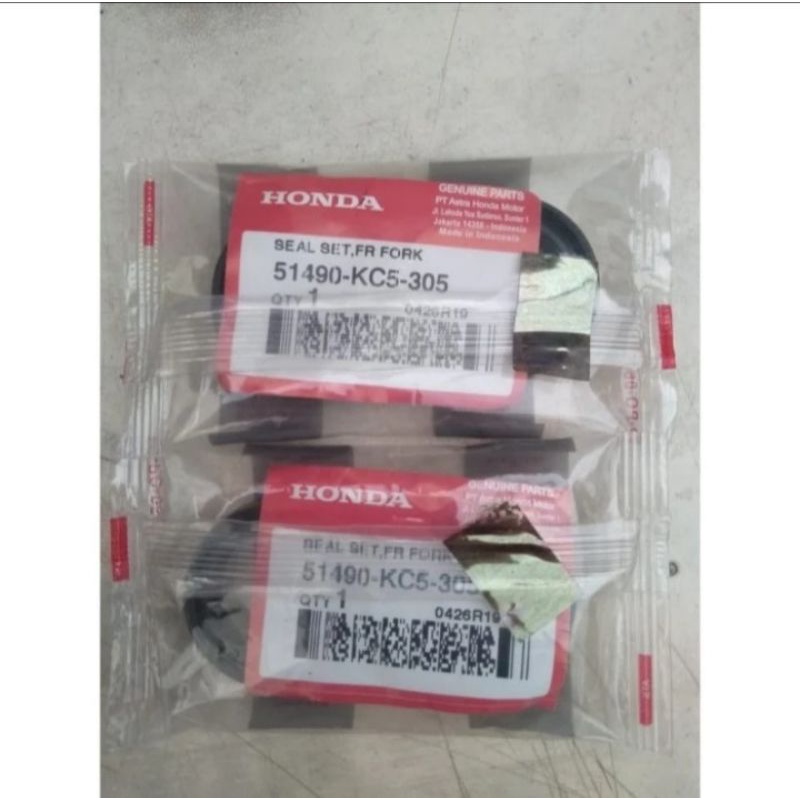 Sil Shock Seal Shock Depan Set Tiger GL Max Megapro Verza 51490-KC5-305 Original