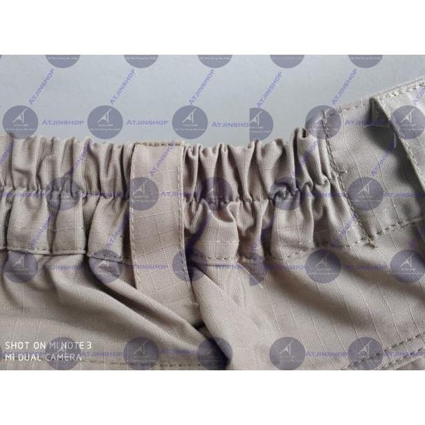 Celana Tactical Pendek W-Tac Pria Bahan Ripstop Tornado Anti Gesek - Krem, 28