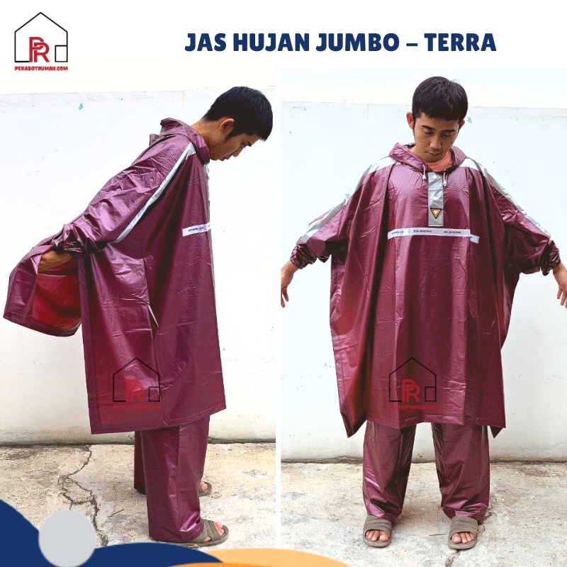 Jas Hujan Dewasa Setelan Jumbo / Mantel Hujan Batman Kelelawar Big Size