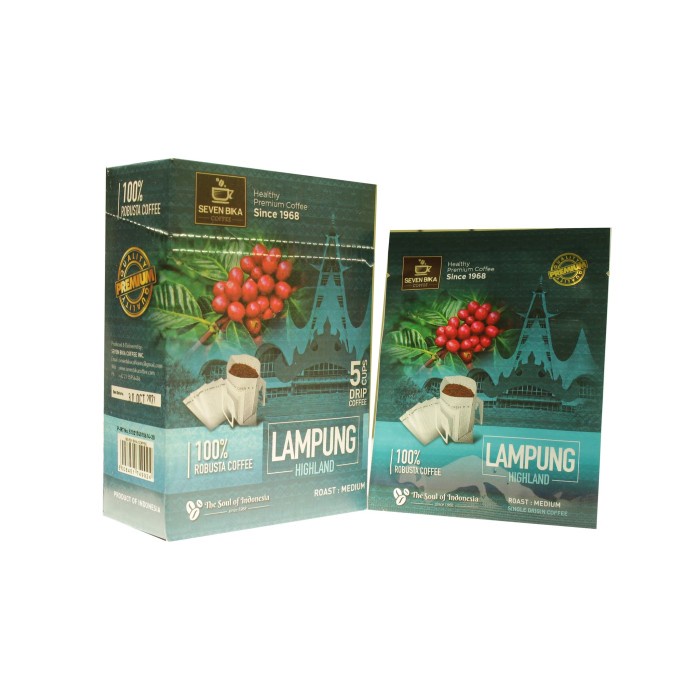 

DRIP SEVEN BIKA LAMPUNG HIGHLAND PURE ROBUSTA 85 GR 5 CUPS