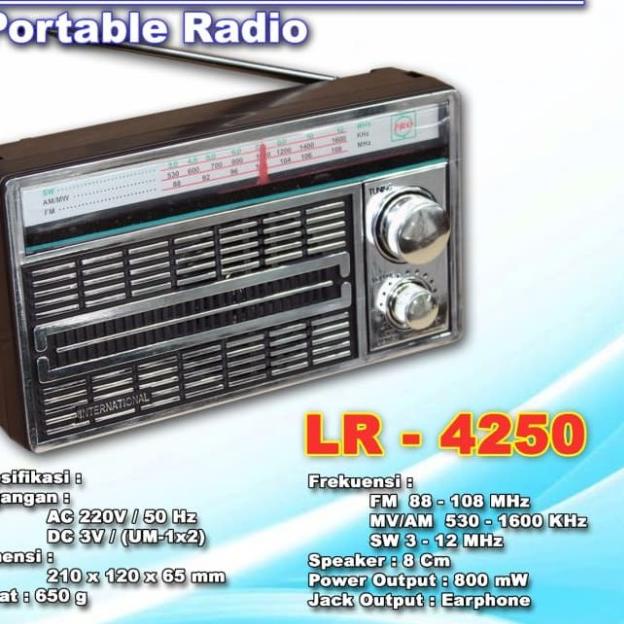 Radio Jadul / Radio International LR4250 FM/AM/SW