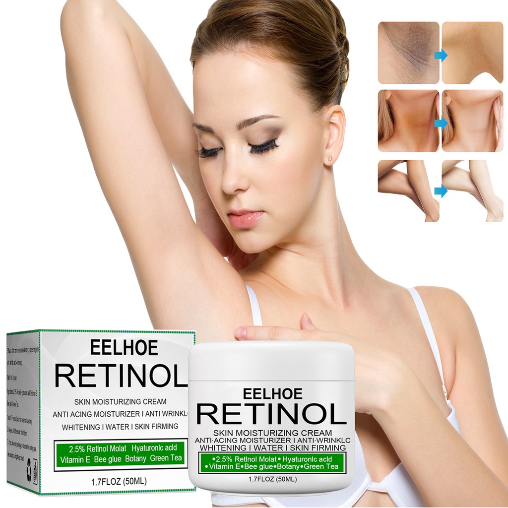 EELHOE Retinol Whitening Cream Underarm Cream/Pemutih ketiak/Bagian Pribadi/Selangkangan Pemutih 50m