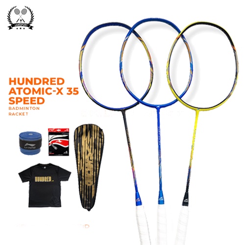 Raket Badminton Bulutangkis HUNDRED ATOMIC X 35 SPEED Original | HNDRD ATOMIC X35