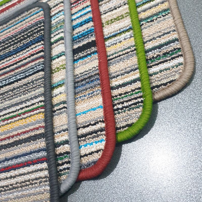 Keset Kamar Mandi Candy Stripe Wol 40 x 60 cm Anti Slip / Kesed Kamar Tidur /Keset Ruang Tamu