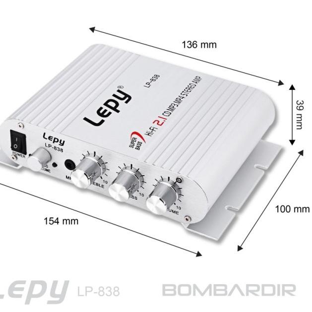 AMPLIFIER LEPY LP-838 MINI STEREO AUDIO