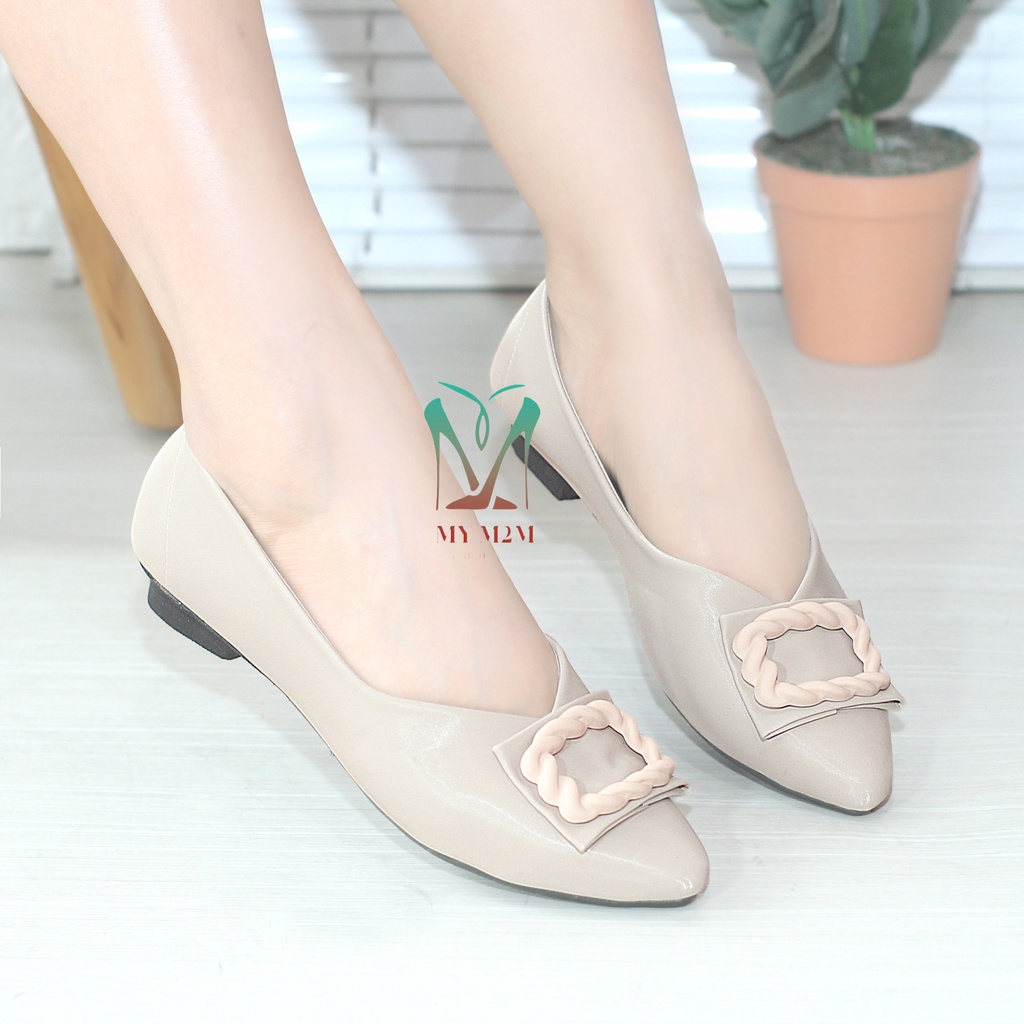 Mym2m Sepatu Flat Shoes Balet Kasual Wanita Terbaru Rivaline