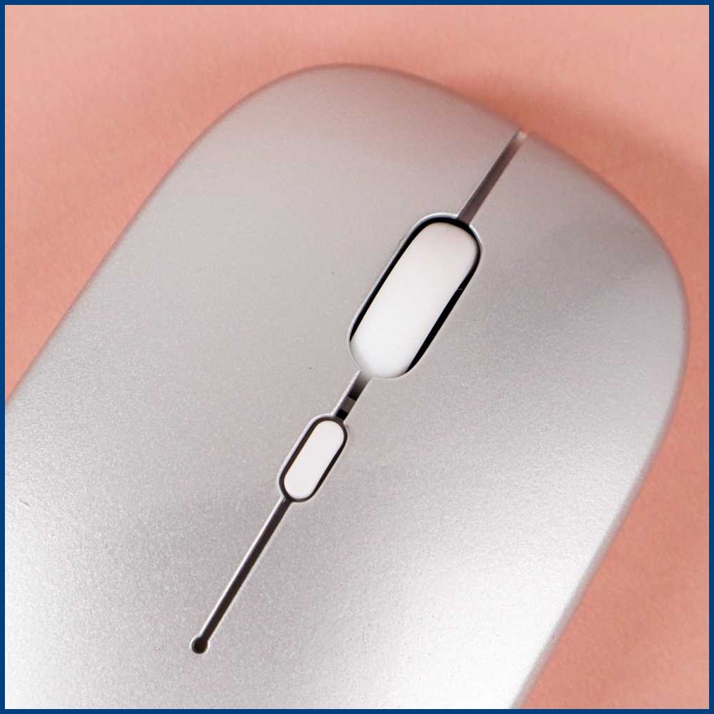 Mouse Wireless Rechargeable 2in1 Bluetooth 5.2 &amp; Wireless 2.4Ghz Silent Click 800/1200/1600DPI Taffware