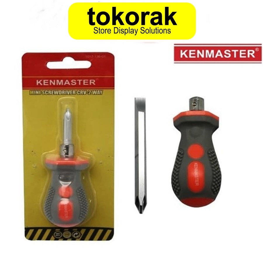 OBENG BUNTEK BB MINI KENMASTER - OBENG MINI CRV - 2 WAY PLUS MIN