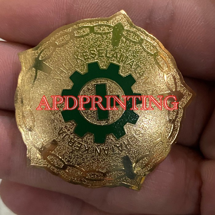 Pin Pin K3 Ahli Keselamatan Dan Kesehatan Kerja K3 Magnet 100% Original