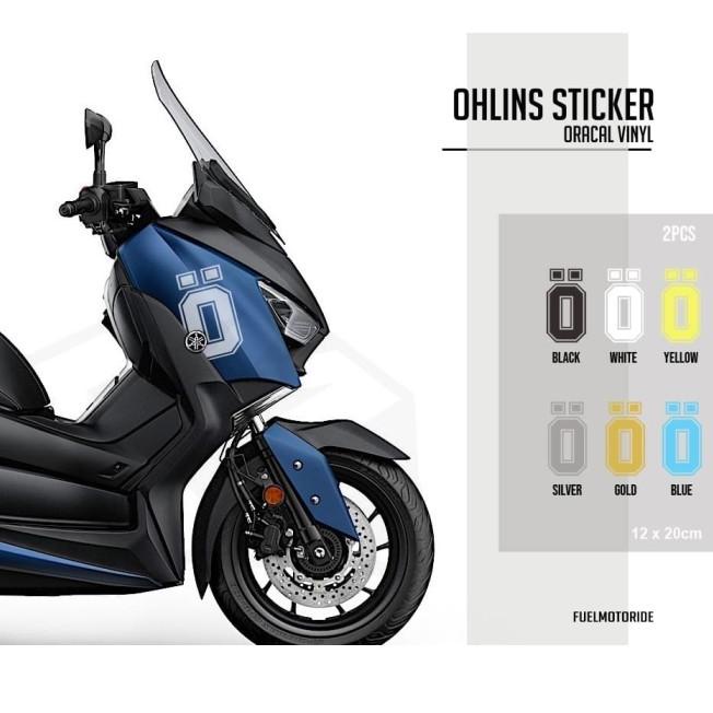 Sticker Body Variasi Big Logo Ohlins XMAX NMAX PCX ADV FORZA - Warnalain tanya