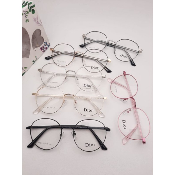 FRAME KACAMATA 8001 TITANIUM BULAT MODEL KOREA