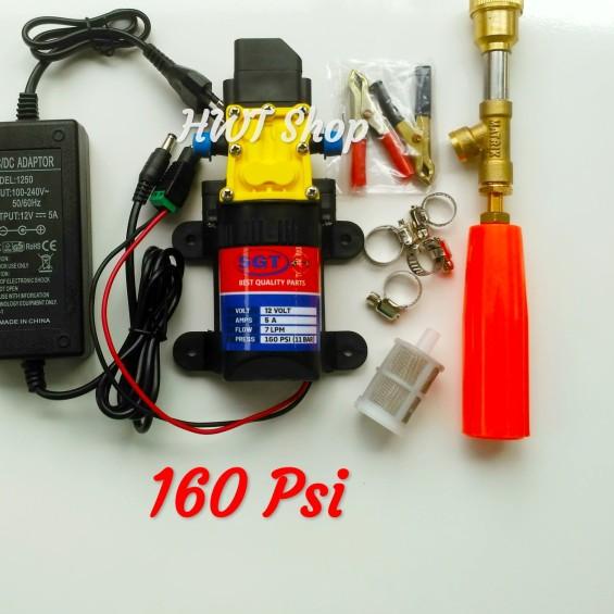 Dinamo Pompa Air Pompa Air DC 12V 160psi Pompa DC set Tanpa Selang