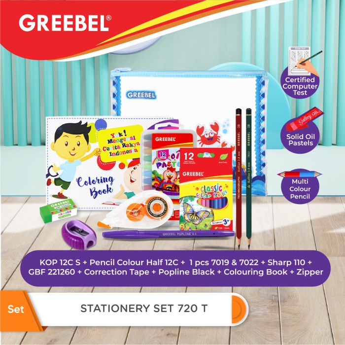 

Stas Greebel Paket Alat Tulis Stationery Set 720 T