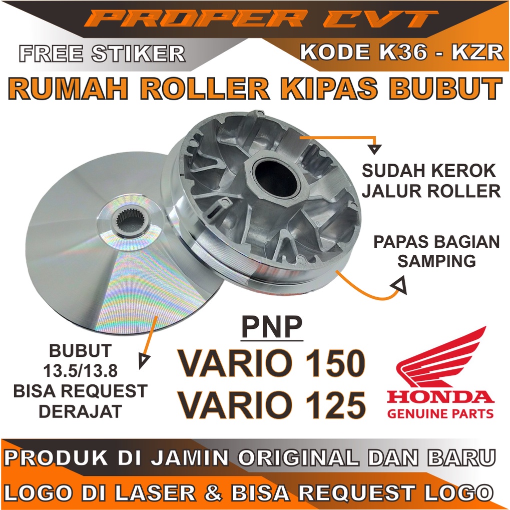 Jual RUMAH ROLLER VARIO 150 CUSTOM Rumah Roller Pulley Pully Custom
