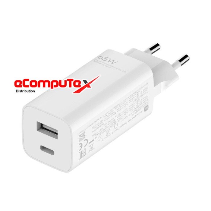 XIAOMI 65W GAN CHARGER TYPE-A + TYPE-C / MI 65 W FAST CHARGING GARANSI RESMI