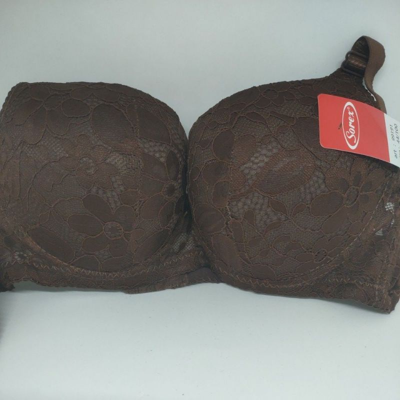 Sorex Pretty Bra /bh 99191 cup 3/4 (besar C- D), kawat, busa sedang (38-44) brukat