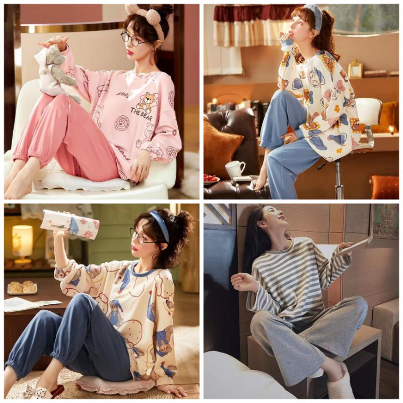 Baju Tidur Wanita Import/Piyama Wanita import Setelan PP