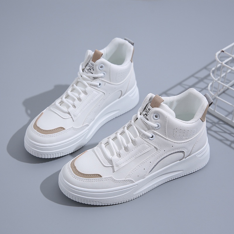 TBIG [COD] Sepatu Sneakers Import HTKARINA High Top Shoes Fashion Wanita Sepatu Korea Style Sekolah Kuliah