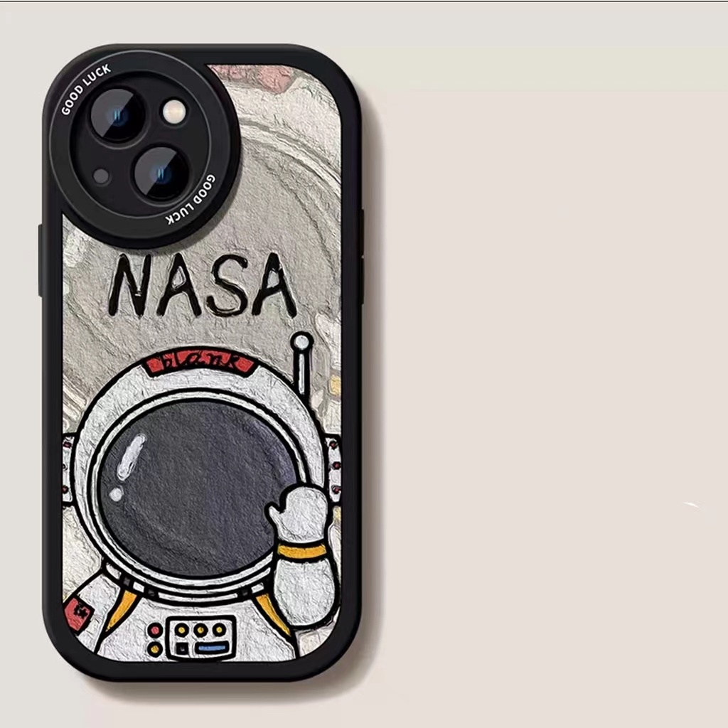 Case Bahan TPU Desain Astronot Untuk iPhone 14 14pro 14Plus 14prm 13 13pro 13pro 11 7Plus 8Plus Xr XS 12pro Max