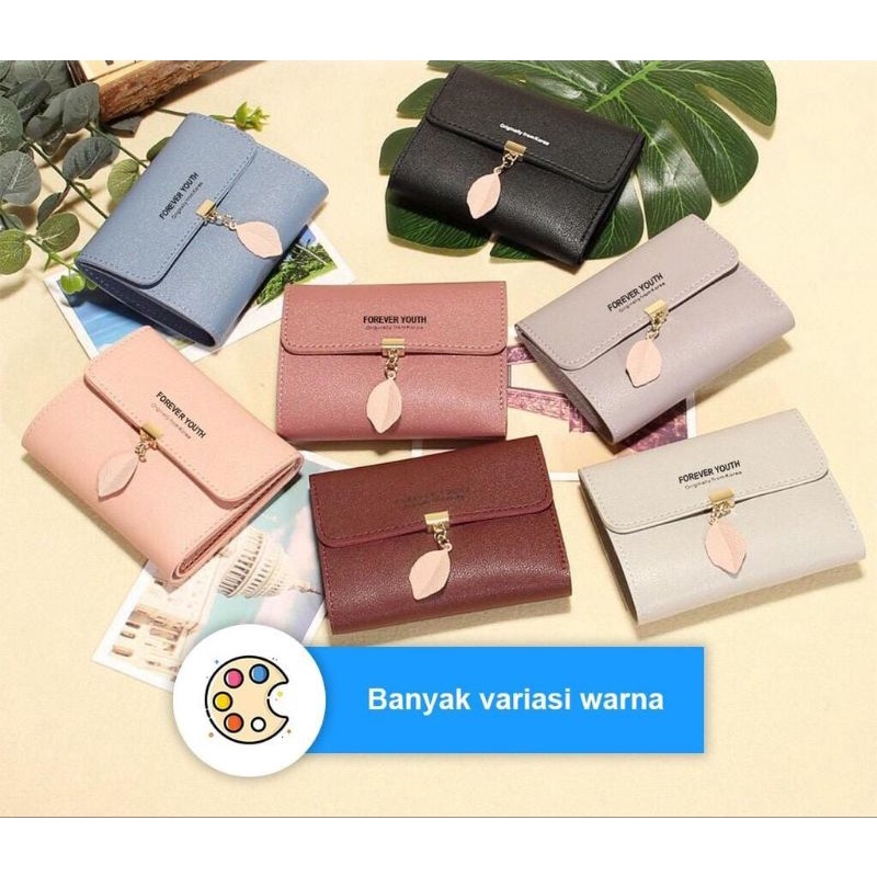 Medan Termurah KD38 Korean style Dompet trendy dompet lipat daun wanita import