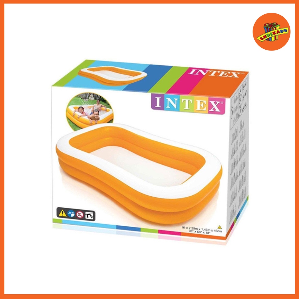 INTEX Kolam Renang Karet Mandarine Swim Center 57181 - Kolam Karet