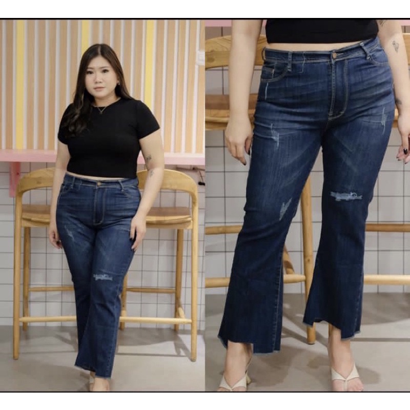 (27-42) ALASKA CUTBRAY JEANS WANITA SOBEK TIDAK TEMBUS