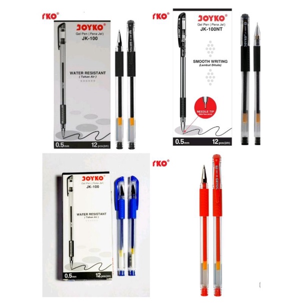 

Pen Bolpen Gel JK-100 Joyko ( 12 PCS ) - PEN JK-100