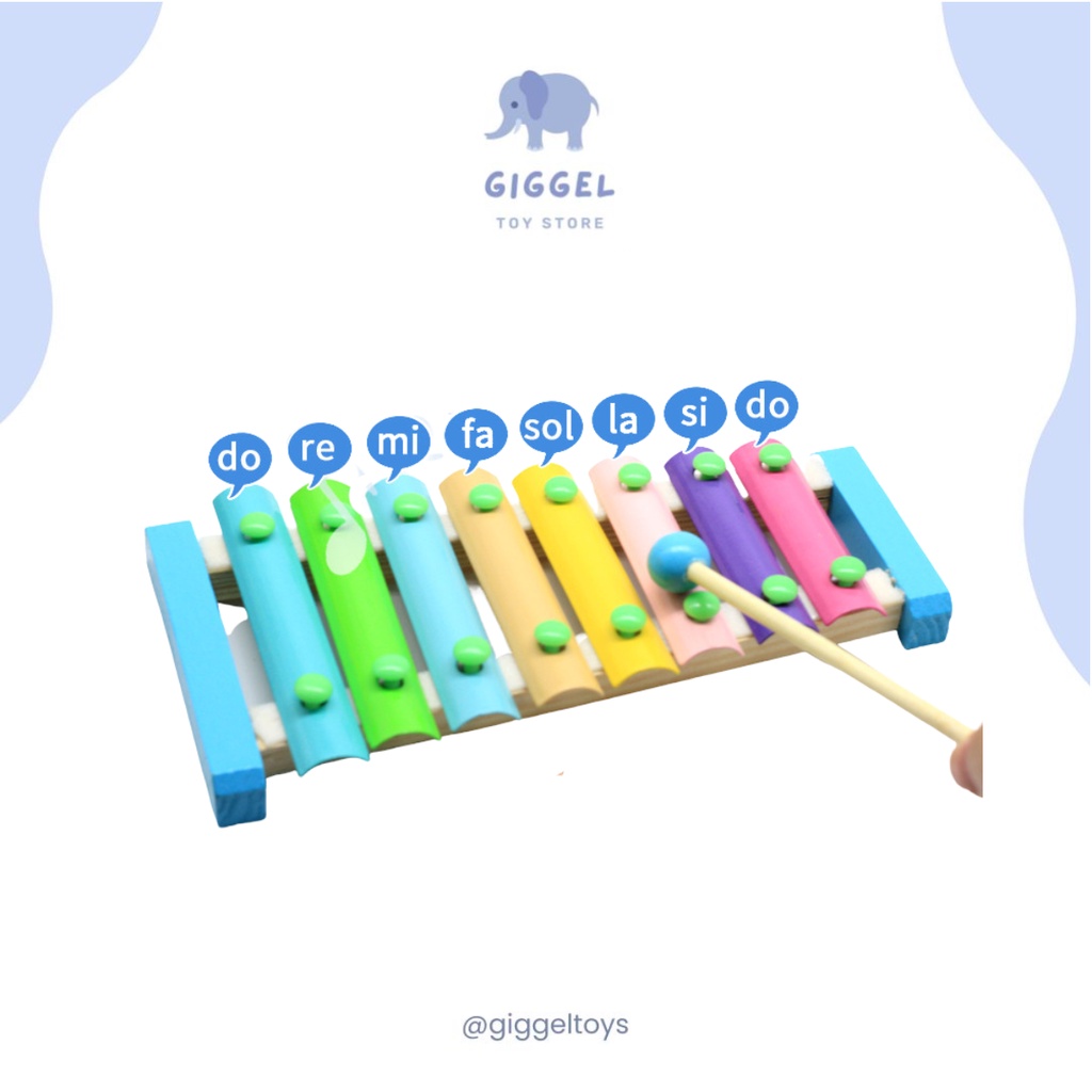 [ Giggel ] Xylophone / Kolintang / Mainan Xylophone anak / Alat musik anak