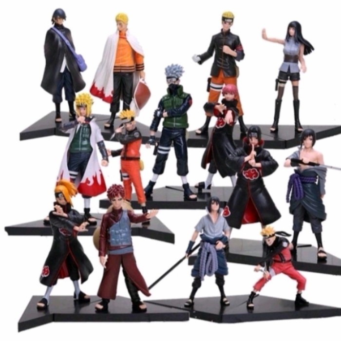 Action Figure Anime Naruto Shipudden-Hokage Naruto&Sasuke