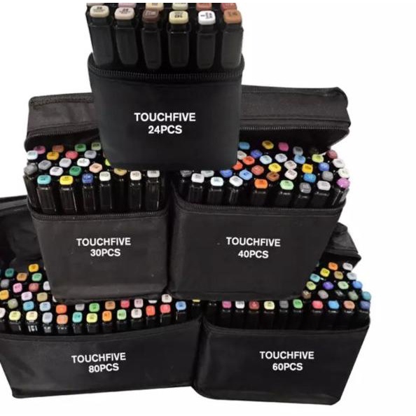 

TouchFive Marker 60 PCS / Twin Marker Sketsa Drawing /Animation Sketsa - 48 Warna