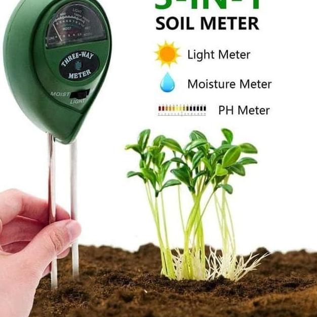 Digital Soil Analyzer Tester Meter Alat Ukur pH Tanah 3 4 5 in 1 - 4in1