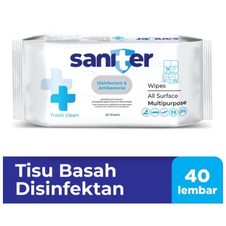 ^ KYRA ^ Saniter Tisu Basah Wipes All Surface Multipurpose Tissue Antibakteri Membunuh Kuman