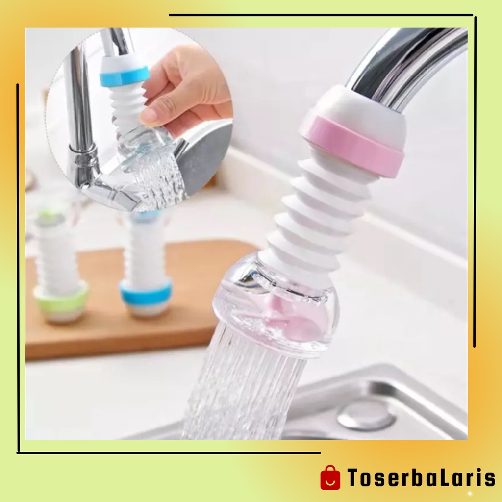 Sambungan Kran Keran Air Faucet Flexible Plastik / Penyambung Kepala Keran Air Cuci Piring