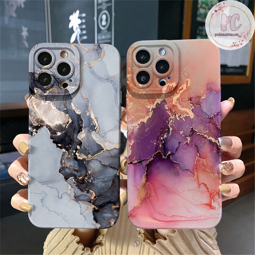 casing case softcase marble lucu for type vivo y22 vivo y16 vivo y35 vivo y15s vivo y21 vivo y33t vi