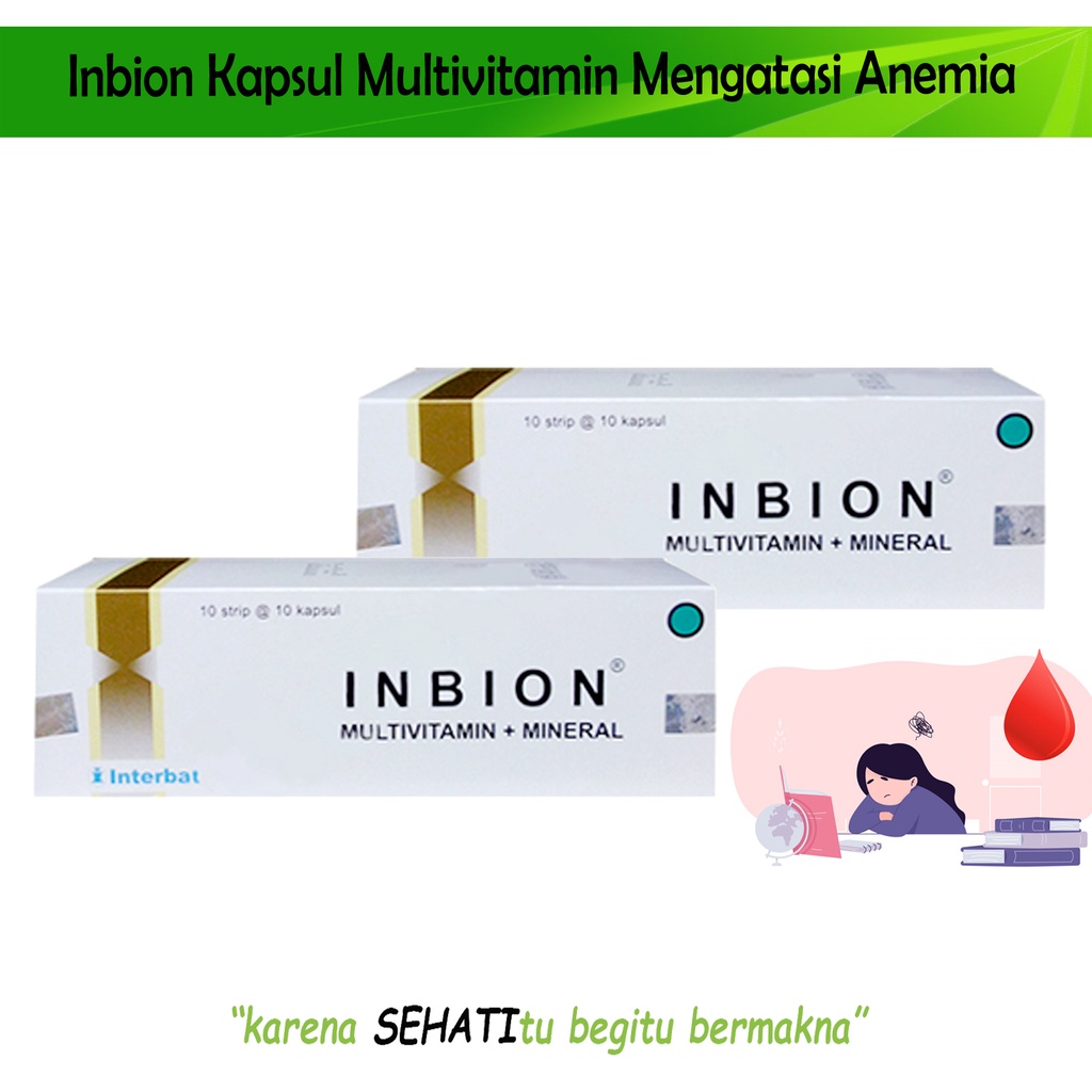 Inbion Multivitamin Mineral Mengatasi Anemia Kekurangan Zat Besi