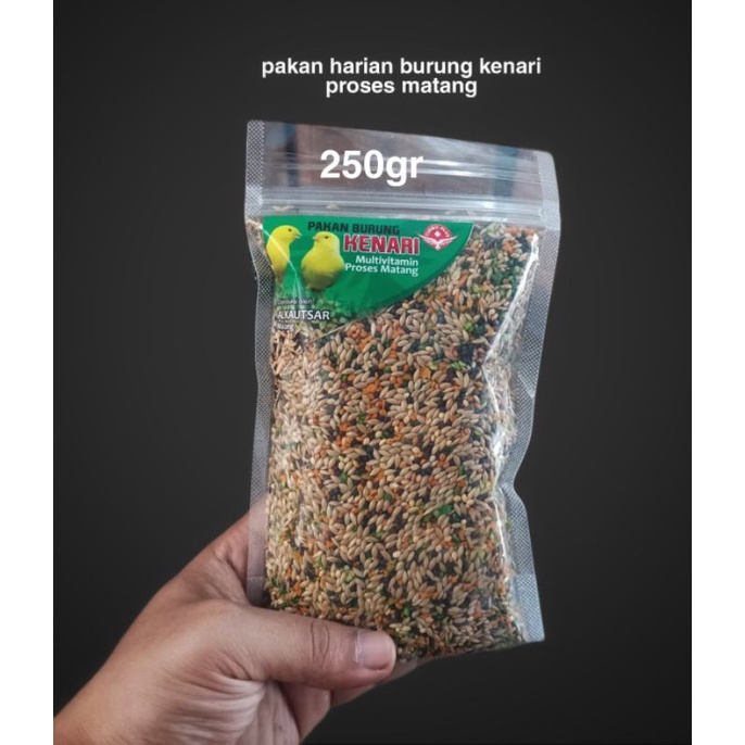 PAKAN KENARI TURBO PLUS 250gr KENARI SEED CAMPUR PROSES MATANG PAKAN HARIAN KENARI