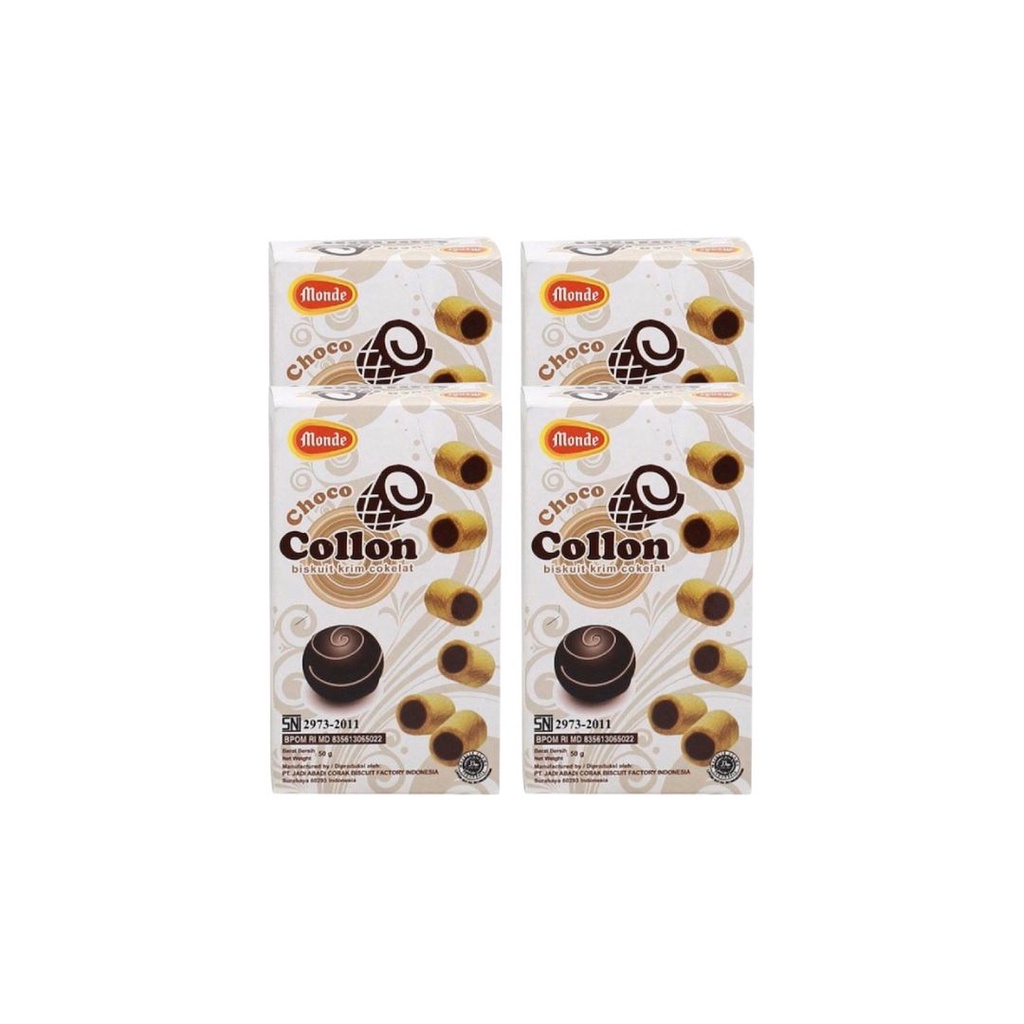 

Monde Collon Choco Biskuit Coklat 4 x 50 gr