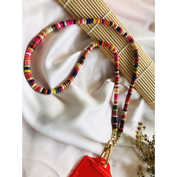 

LANYARD KALUNG ID CARD HOLDER BAHAN CORAL LUCU