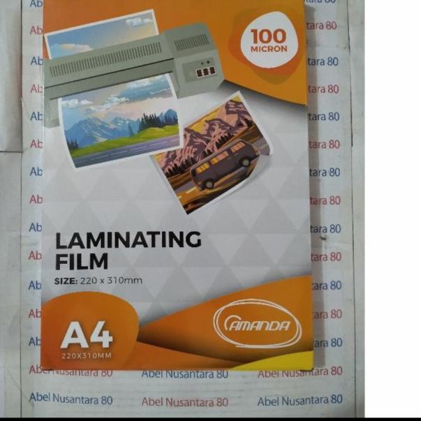

Plastik Laminating A4 Amanda isi 100pcs