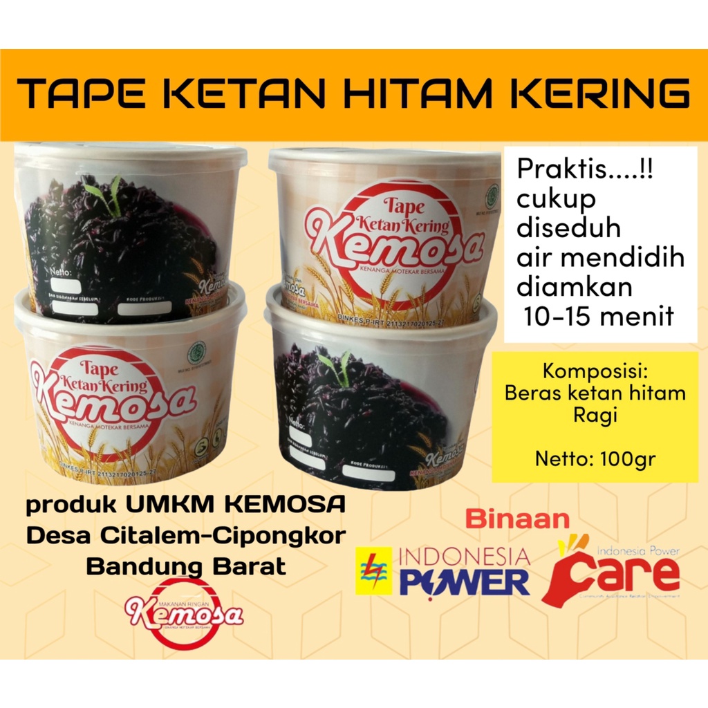 

Tape Ketan Hitam Kering