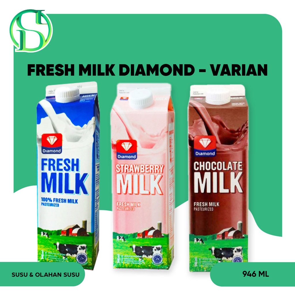 

GRA Susu Fresh Milk Diamond Pasteurisasi Plain 946 ml Murah