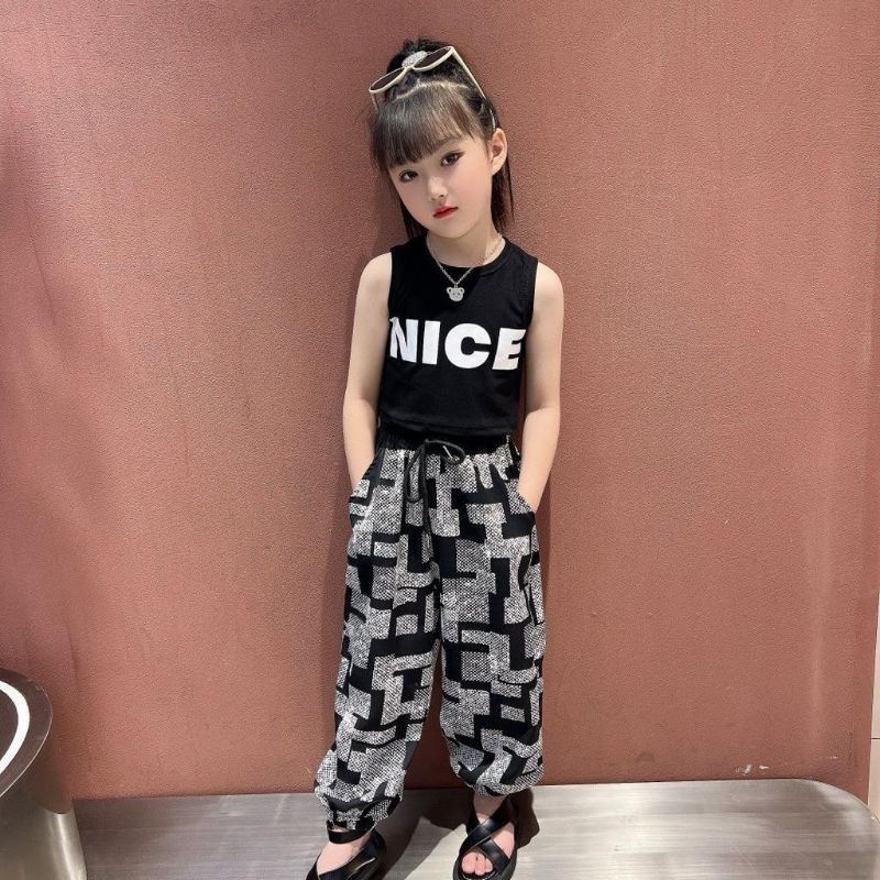 TZ1-186 setelan crop fashion anak perempuan/ baju anak one set / baju anak tanggung kekinian