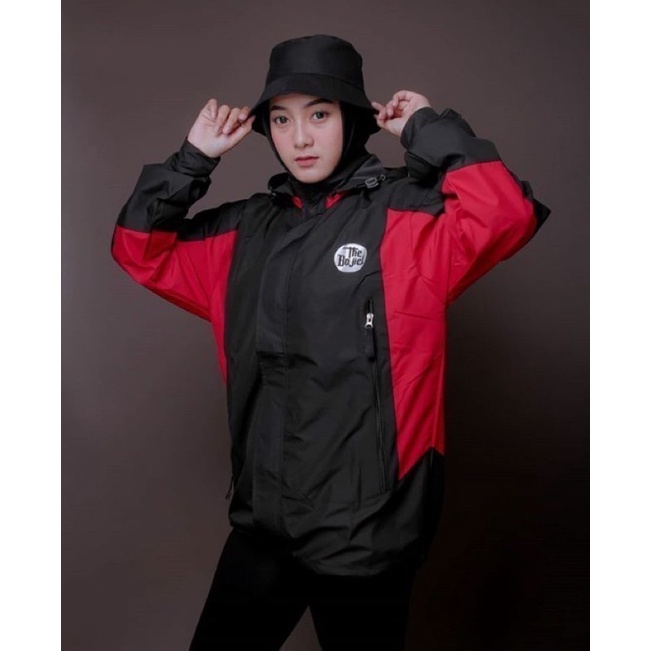 Black Maroon Jaket The Bojiel More Jaket Parasut Jaket Outdoor