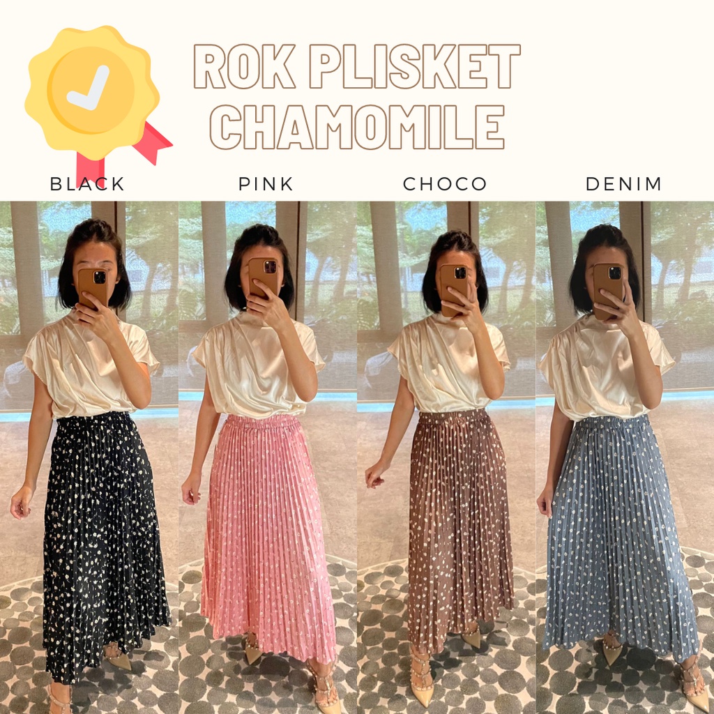 MBL Rok Motif Plisket Bangkok / Pleated Skirt
