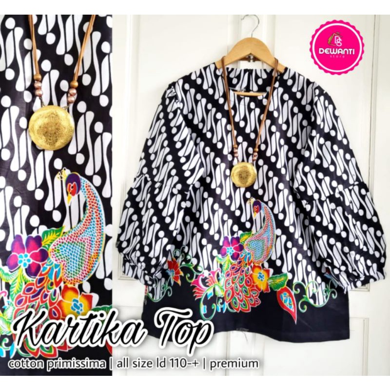 blus kartika top batik solo