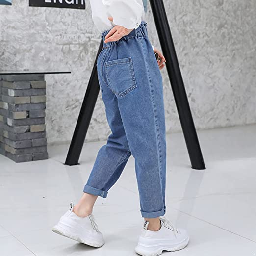ZANETA Celana Jeans Anak 5-6th Pinggang Highwaist HW Celana Anak Perempuan | Celana Jeans Boyfriend Zaneta | Fashion Hits Kekinian OOTD Viral Terbaru