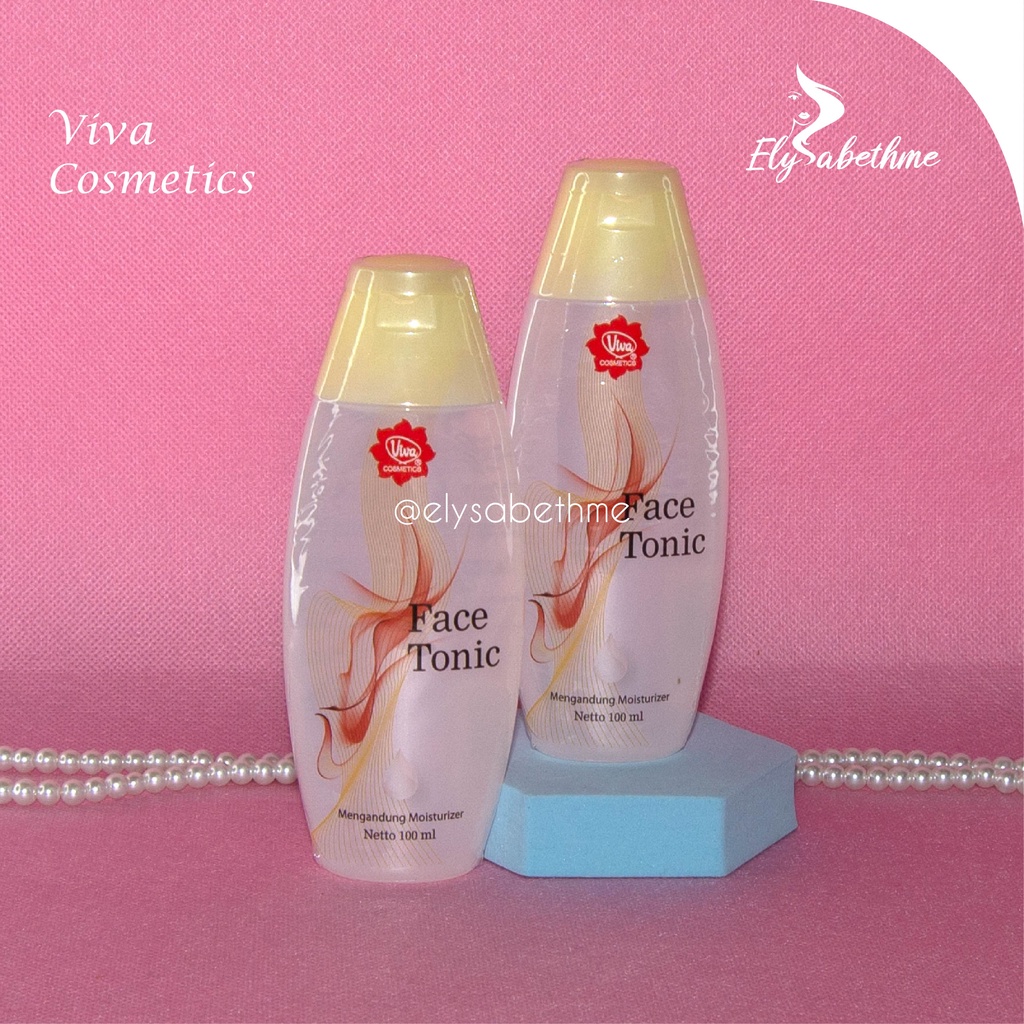 ✿ELYSABETHME✿ (🆅🅸🆅🅰) Viva face tonic pembersih wajah toner penyegar angkat makeup dan bedak