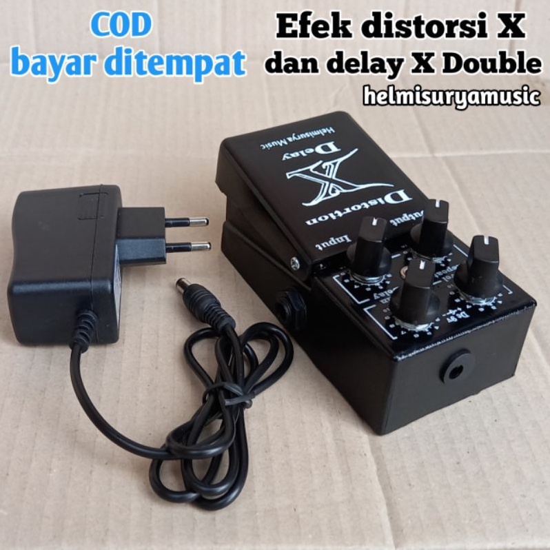 Efek distorsi delay X double dan Adaptor