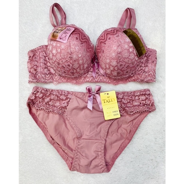 bra set | Bh set + Cd TALLY 5520 model brukat pakai kawat dan busa tipis