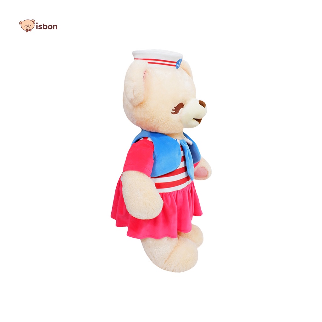 ISTANA BONEKA Beruang Jumbo kostum Pelaut Nahkoda Couple Bear Sailor Boney Bonita Pesiar Lucu 78CM SNI Untuk Kado Ulang Tahun dan Hadiah Anniversay LDR High Quality SNI pelaut popeye nahkoda pesiar
